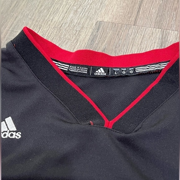 Adidas Miami Heat Dwyane Wade Number 3 Size Large Jump Man Jersey Black - Picture 3 of 9